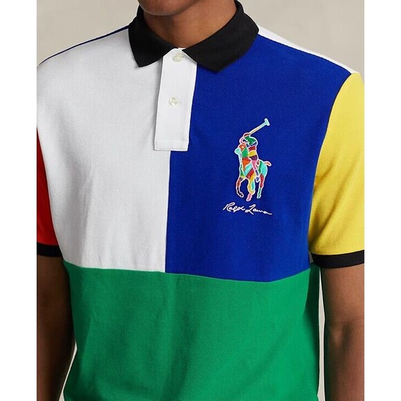 NWT Polo Ralph Lauren Men's Polo Shirt XL XXL Custom Slim Fit Big Pony Mesh - Picture 5 of 10